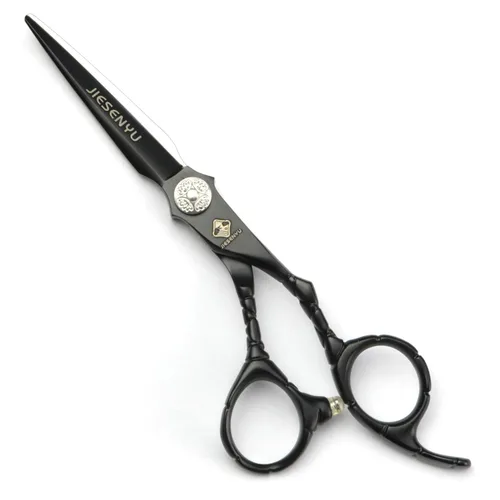 Vista 8 de JIESENYU Juego de tijeras de peluquería profesional y tijeras de peluquería de 6.0 in para salón, peluquería o uso doméstico, ligero y afilado