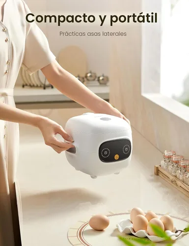 Vista 2 de COMFEE' Mini Arrocera 4 Tazas Cocinadas/2 Tazas Sin Cocinar, Arrocera Portátil Antiadherente, Temporizador de Retardo de 24 Horas, 6 Funciones