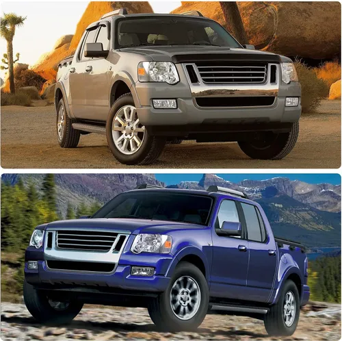 Vista 5 de DWVO Conjunto de faros delanteros compatible con Ford Explorer 06-10 2006-2010 2006-2010, par de repuesto para el lado del conductor y del pasajero