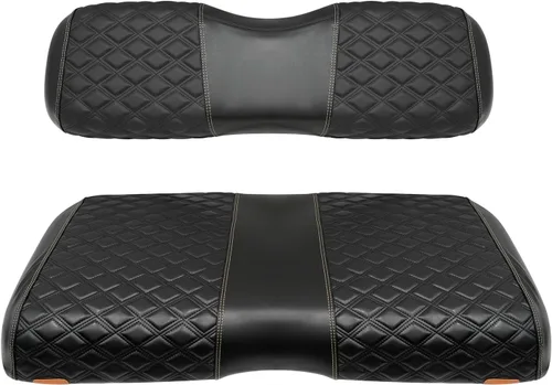 Vista 10 de Fundas de asiento delantero para carrito de golf para Yamaha Drive 2007-2016/Drive 2 2017+ Cojín de asiento universal OEM delantero, fundas de Negro