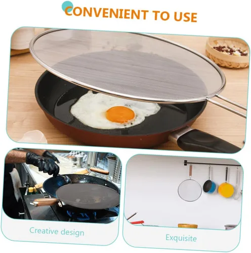 Vista 3 de 3pcs Stainless Steel Splatter Screen for Restaurant and Hotel Kitchens