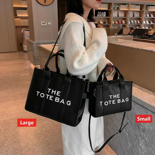 Vista 4 de Taiuloo The Tote Bag para mujer, bolso de mano de cuero con cremallera, bolsa de hombro para mujer, bolsa cruzada para oficina, viajes