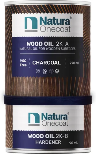 Vista 23 de Aceite Mancha para Madera - 769 pies² - 1.3 L, Blanco – Acabado de Madera para Muebles de Interior y Pisos - Aceite de Madera de Linaza - Secado