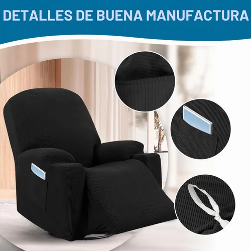 Vista 4 de H.VERSAILTEX - Funda elástica para sofá reclinable, funda para silla reclinable eléctrica de elevación de potencia, funda para silla reclinable