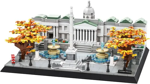 Vista 4 de Juego de construcción de 1129 piezas de Mezquita Azul de Estambul, modelo arquitectónico mundial, juguete coleccionable para niños y adultos