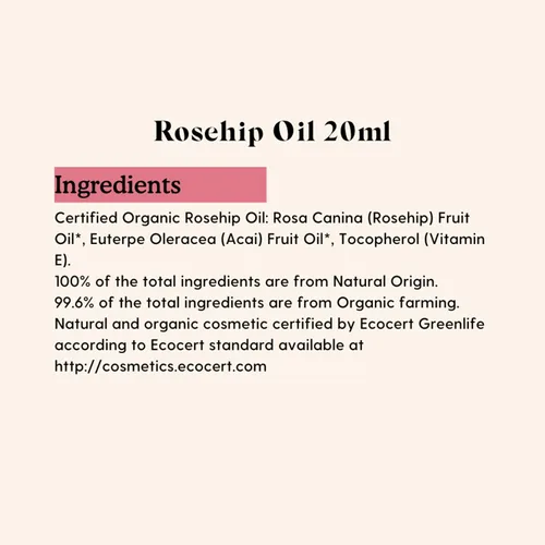 Vista 6 de Essano Aceite de rosa mosqueta orgánico prensado en frío, cuidado de la piel y cuidado corporal con vitamina E, polifenoles, aceite facial