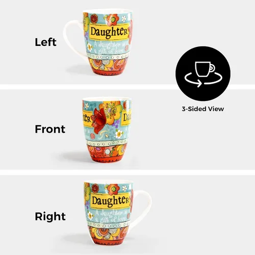 Vista 5 de Divinity Boutique Taza de cerámica y pila de notas, hija, 12 onzas