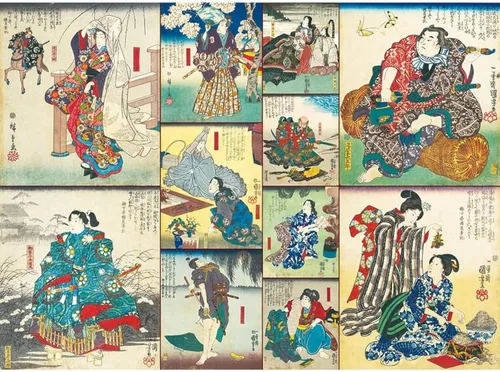 Vista 8 de Rompecabezas de madera para adultos de 1000 piezas en adelante, dragón japonés, tigre Ukiyo-e, Kuniyoshi, Kakegawa, samurái japonés, pintura