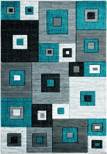 Vista 9 de United Weavers of America Bristol Cicero - Alfombra turquesa, 2'7" x 4'2