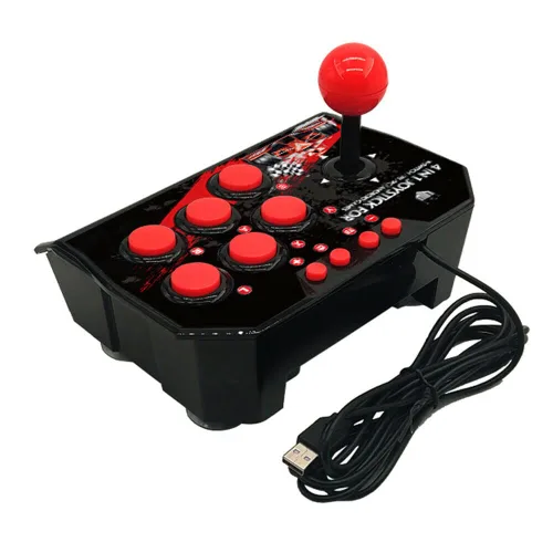 Vista 5 de Arcade Fight Stick Joystick for Switch PC MAC PS3 Andriod Linux Game Boxes using USB