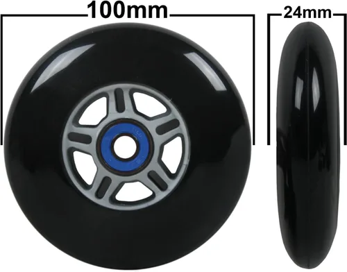 Vista 3 de TGM Skateboards 2 ruedas de scooter con rodamientos ABEC 7 para Razor Scooter 3.937 in