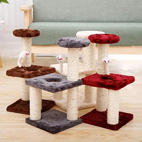 Vista 7 de Rascador de gato con marco de escalada para gatos, juguete para gato, cuerda de sisal, árbol de gato, gatito, parque infantil, muebles para mascotas