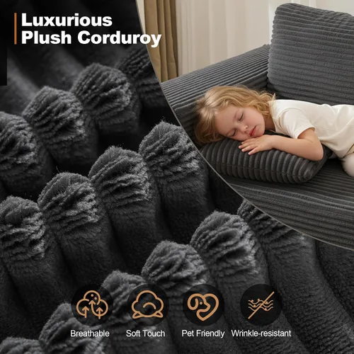 Vista 5 de Sofá modular Cloud de 106 pulgadas con diván en forma de L, moderno sofá modular sin hueso con asiento profundo, sofás tapizados para sala de estar