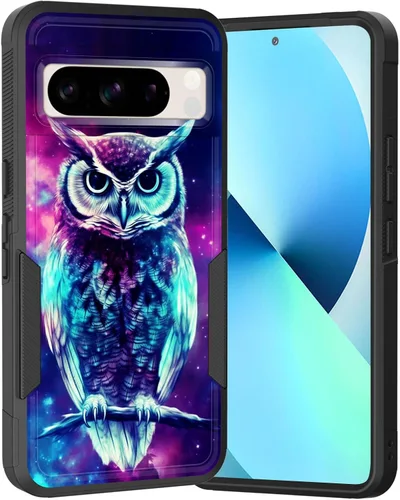 Vista 149 de Funda para Pixel 6A, Híbrida de Doble Capa de Servicio Pesado Resistente a Prueba de Golpes PC Duro + Funda Protectora de Silicona Suave para Google