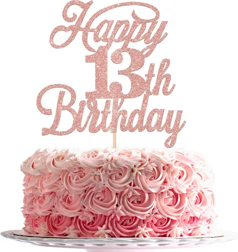 Vista 46 de Rsstarxi 1 paquete de decoración para tarta de cumpleaños 8 con purpurina negra de 8 años y fabulosos saludos a 8 años de edad, para celebrar el 8º