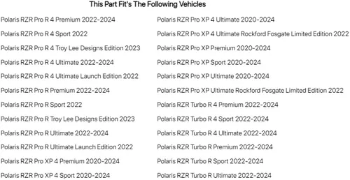 Vista 5 de Tusk Kit de gato de tijera UTV para POLARIS RZR Turbo R Ultimate 2022-2024