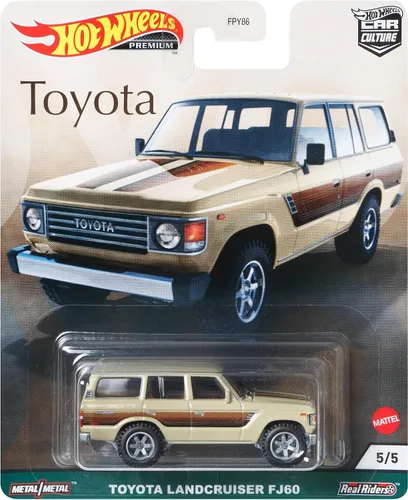 Vista 6 de Hot Wheels Vehículos de leyendas del circuito cultural del automóvil para niños de 3 años en adelante, colección premium de vehículos a escala 1:64
