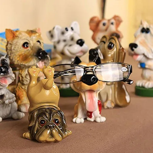 Vista 3 de Soporte de exhibición de gafas de perro para cachorros, soporte para gafas de sol para mascotas, decoración de dormitorio, Shar Pei