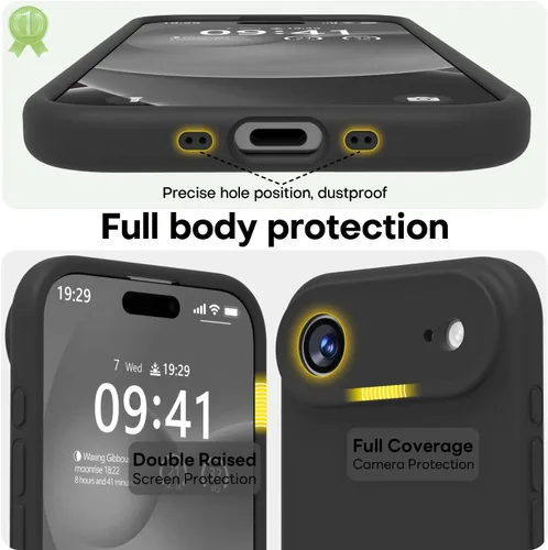 Vista 6 de LOVE 3000 Diseñada para Funda iPhone Air, Silicona Premium [Compatible con Magsafe][Forro de Microfibra Suave Anti-Rayones] Funda Protectora