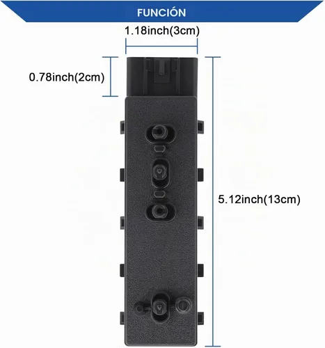 Vista 2 de Obaee Interruptor de Asiento Eléctrico Control de Ajuste Reclinable de 8 Vías Delantero Derecho Lado del Pasajero Compatible con Chevrolet Chevy