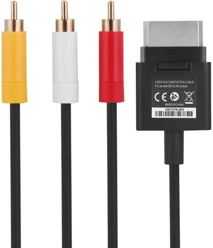 Vista 9 de Cable AV de TV, cable de 5.9ft, componente ABS, cable de audio y vídeo, cable para Xbox 360 Slim