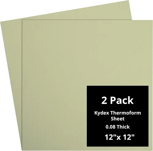 Vista 128 de Kydex Sheets - Solid Color DIY Kit for Crafting Holsters, Sheaths, and Mag Pouches - (8x8, 8x12, 12x12), Premium Thermoform Sheets - Thick, Durable