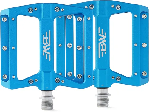 Vista 5 de Berm Platform Bike Pedales - Pedales planos de aluminio ligero para MTB y BMX