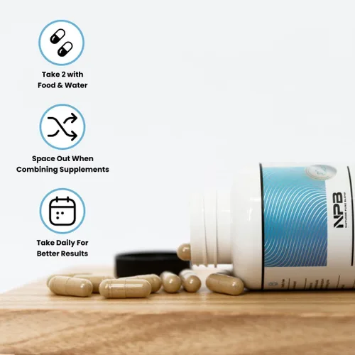 Vista 4 de Nature's Pure Blend Suplementos de Ashwagandha – Raíz y extracto orgánico de Ashwagandha para mujeres y hombres – Alivio del estrés, sueño y apoyo