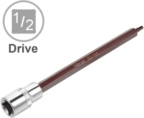 Vista 133 de Utoolmart 1/2" Drive x 0.551 in largo Hex Bit Socket, métrico, S2 y Cr-V acero 1pcs