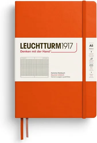 Vista 14 de LEUCHTTURM1917 373976 Cuaderno mediano (A5), tapa dura, 251 páginas numeradas, cereza, liso