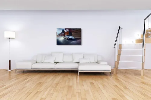 Vista 2 de XOTIKS Ferrari 488 Pista - Arte Fino Giclée Canvas Print Photo Wall Art Display. Estilo profesional de galería, listo para colgar. (702)