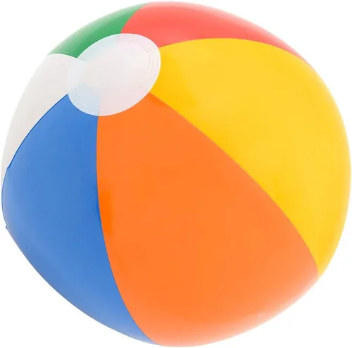 Vista 3 de Rhode Island Novelty Bolas inflables de playa multicolor de 24 pulgadas, juego de 12