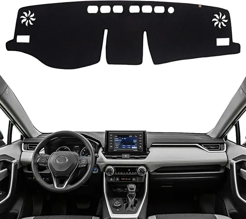 Vista 10 de Cubierta de Tablero Alfombrilla de Salpicadero Compatible con to-yota 4Runner 2009-2003 (para Conducción a la Izquierda), Alfombrilla de Tablero