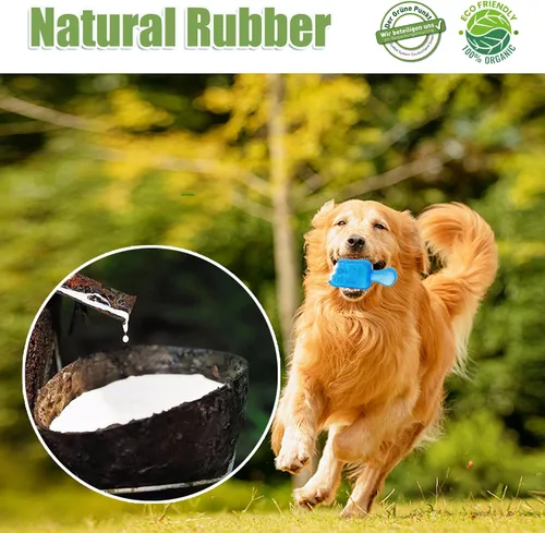 Vista 5 de Juguetes masticables para cachorros para dentición, paquete de 2 juguetes congelables para perros, dentición de cachorros, dispensación interactiva