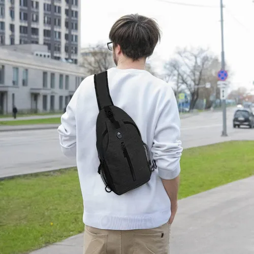 Vista 7 de Monoki Mochilas de viaje, Negro oscuro, Negro