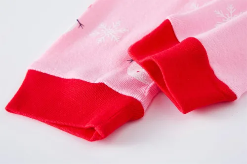 Vista 7 de Akyzic Pijamas de Navidad para niños, 100% algodón, de manga larga, juego de pijamas a juego para niños y niñas, pijamas de Navidad para niños