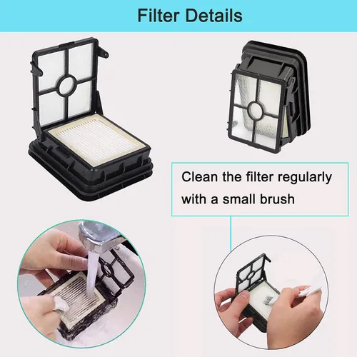 Vista 5 de Bvhonwe Paquete de 8 filtros de repuesto 1866 compatibles con aspiradoras Bissell Crosswave 1785 2306 2551 y 2554 CrossWave Cordless Max todo