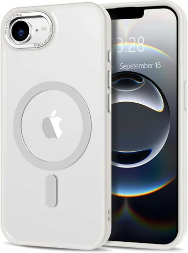 Vista 327 de Anuck - Funda magnética para iPhone 11 compatible con MagSafe, carcasa trasera mate translúcida dura, borde de TPU, delgada, resistente a impactos