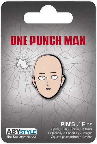 Vista 3 de One Punch Man Saitama Pin Insignia metal Metal