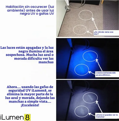 Vista 7 de iLumen8 MEJORES Gafas de tiro UV Blacklight Yellow Vision Safety Protección ocular Amarillo/negro