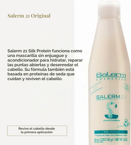 Vista 2 de Cydraend - Proteína de seda Salerm 21 B5, 8.6 onzas, paquete de 2