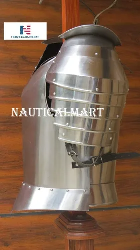 Vista 5 de NauticalMart Medieval Times - Protector de hombro de acero para placa de pecho diseño de guerrero