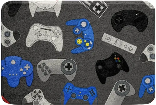 Vista 9 de Erosebridal Alfombra de baño para juegos de PC de 16 x 24 pulgadas, tapete de baño con control de videojuegos para niños, decoración de dormitorio