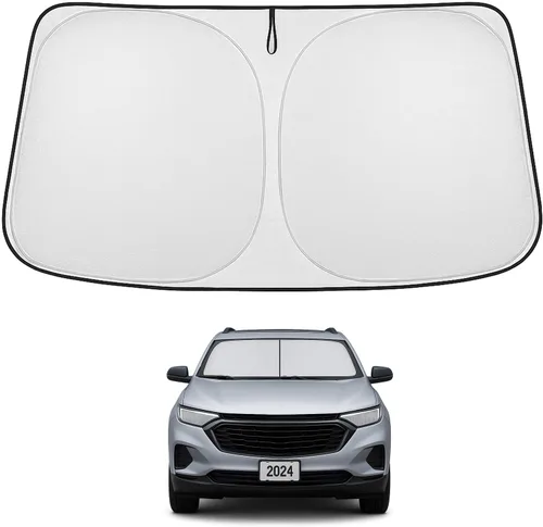 Vista 52 de Proadsy Parasol para parabrisas Rivian R1S 2022-2025 2026 de 4 capas plegable, protector de parasol frontal que bloquea los rayos UV, mantiene