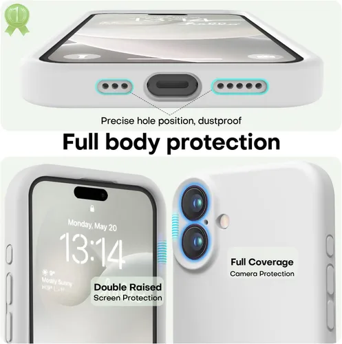 Vista 205 de LOVE 3000 Diseñada para Funda iPhone Air, Silicona Premium [Compatible con Magsafe][Forro de Microfibra Suave Anti-Rayones] Funda Protectora