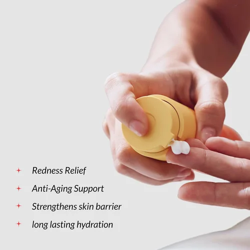 Vista 5 de Crema equilibrante de alta estima - Crema facial hidratante ligera para pieles sensibles y secas. Alivia el enrojecimiento, fortalece la barrera