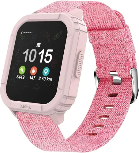 Vista 6 de Lamshaw Compatible con correas de reloj inteligente Cubitt Jr, correa de repuesto de tela tejida de nailon transpirable compatible con reloj