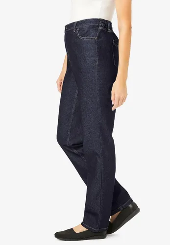 Vista 4 de Woman Within Jeans elásticos de algodón perfecto para mujer, talla grande