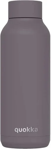 Vista 11 de Quokka Frasco térmico de acero inoxidable con lirios azules sólidos 17.2 fl oz