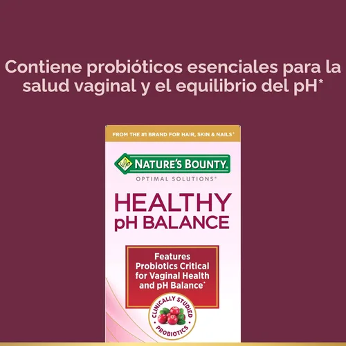 Vista 3 de Nature's Bounty Probióticos para mujeres, probióticos vaginales para equilibrio saludable del pH, 2 mil millones de UFC, cepas clínicamente